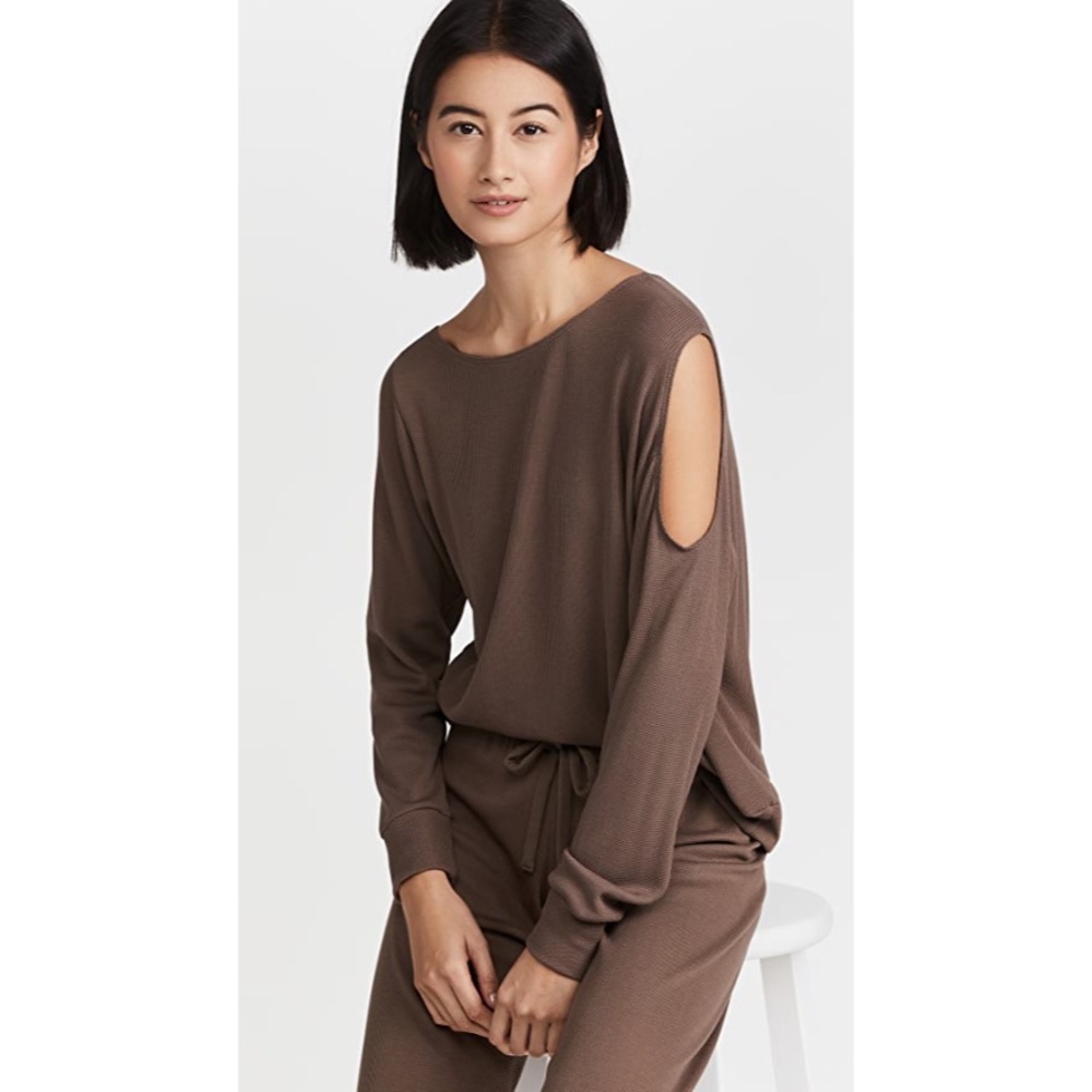[LNA] Brown Long Sleeve Top